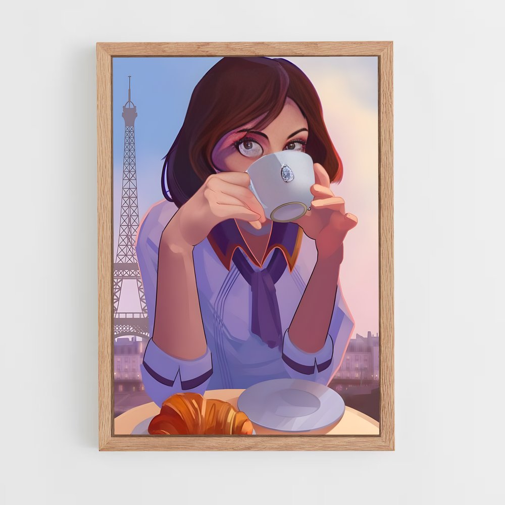 Poster Elizabeth au Café de la Tour – affiche Bioshock (vue 4)